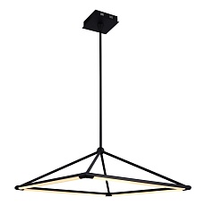 Подвесная светодиодная люстра Gerhort G61242/4BK BK+WT 1