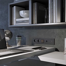 Лицевая панель Werkel Hammer для HDMI черный W1296008 4690389163241 4