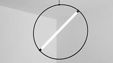 Подвесной светодиодный светильник Siled Truba Hoop 7373000 5