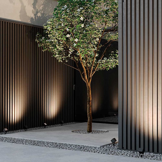 Ландшафтный светодиодный светильник Maytoni Ares O309FL-L8B3K Фото № 4