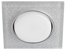 Светильник встраиваемый cо светодиодной подсветкой ЭРА DK LD50 CH/SHSL под лампу GX53 хром/серебро Б0057471 3