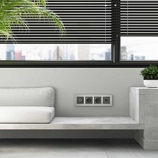 Рамка Werkel AluMax на 4 поста алюминий W0043506 4690389204098 1