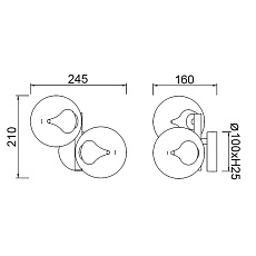 Бра Mantra Andromeda 9554 3