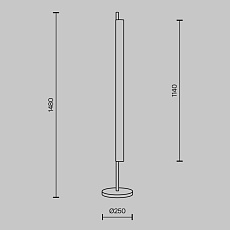 Торшер Maytoni Loom MOD258FL-L15BS3K 1