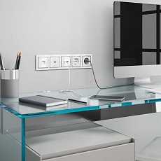 Рамка на 5 постов Werkel Snabb белый/хром W0051901 4690389160943 1