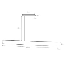 Подвесной светодиодный светильник Mantra Hanok 7543 1