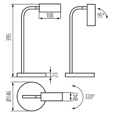 Настольная светодиодная лампа Kanlux LEADIE LED B 35291 3