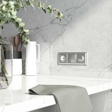 Рамка на 3 поста Werkel Fiore серебряный W0032206 4690389160394 1