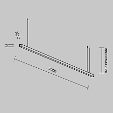 Линейный светильник Maytoni Technical LL312015 5