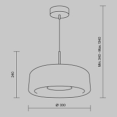 Подвесной светодиодный светильник Maytoni Madmen MOD127PL-L6AM 1