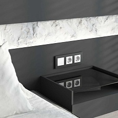 Сенсорный умный выключатель одноклавишный Werkel белый W4513001 4690389197895 2