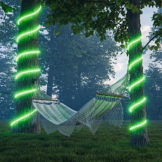 Комплект светодиодного НЕОНа Apeyron 220В, 6Вт/м, зеленый, smd 2835, 144д/м, круглый,  d=14мм, 10м, IP65 (сетевой шнур, заглушка, крепеж - 10шт) 10-11 3