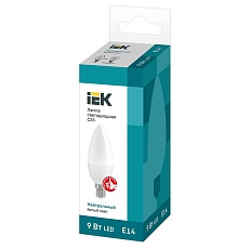 Лампа светодиодная IEK E14 9W 4000K матовая LLE-C35-9-230-40-E14 1