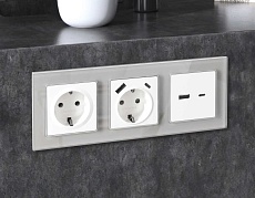 Лицевая панель розетки AMBRELLA VOLT AP1260 1