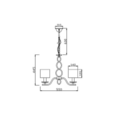 Подвесная люстра Vele Luce Violento VL1613L05 1