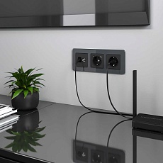 Рамка Werkel Elite на 3 поста графит W0032440 4690389180774 3