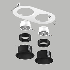 Комплект со светильником Lightstar Domino Round (214656+214607+214607+214007+214007) D6560707BMOD 2