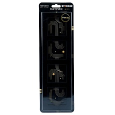 Рамка 4-постовая Stekker Катрин черный GFR00-7004-05 39521 3