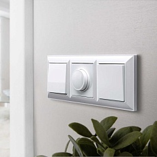 Выключатель одноклавишный проходной Werkel белый W1112001 4690389155055 1