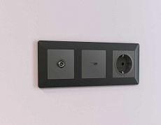 Лицевая панель розетки AMBRELLA VOLT AP9140 2