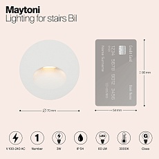 Подсветка для лестниц Maytoni Bil O015SL-L3W3K 2