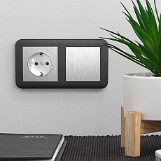 Рамка на 2 поста Werkel Stream графит W0022104 4690389162190 1