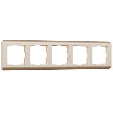 Рамка на 5 постов Werkel Stream шампань W0052111 4690389162527