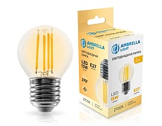 Лампа светодиодная Шар G45 15W 2700K Ambrella light Bulding 451523 2