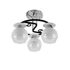 Потолочная люстра ЭкономСвет 12269/3MR+CR+BK WT+CL