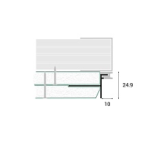 Теневой профиль с демпфером Kraab Systems TEN 99.4.2 1