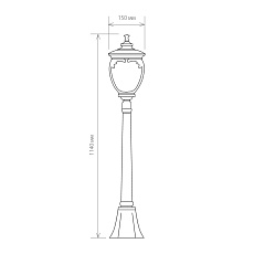 Уличный светильник Elektrostandard Andromeda F (GLYF-8024F) a027998 2