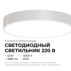 Светильник светодиодный накладной Apeyron 18-151 1