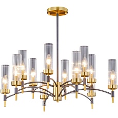 Потолочный светильник ILLUMICO IL5177-6+6PLS-29 BRASS TUBO 1