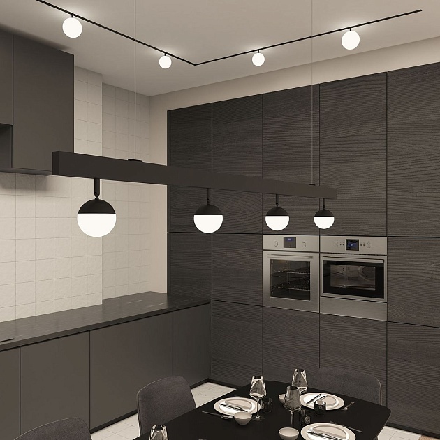 Трековый светодиодный светильник Denkirs Smart Moon DK8051-BK Фото № 3