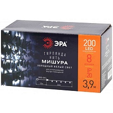 Светодиодная гирлянда ЭРА мишура 220V холодный белый ENIN - GC Б0047969