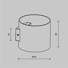 Бра Maytoni Rond C066WL-01MG 1