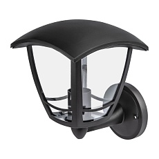 Садово-парковый светильник ЭРА «Дели» ДБУ 07-8-001 черный 4-гранный IP44 светодиодный 8Вт 3000K Б0064196 3