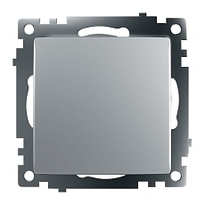 Выключатель одноклавишный Stekker Катрин серебро GLS10-7103-03 39575 2