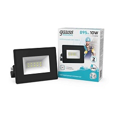 Прожектор светодиодный Gauss Elementary 10W 4000К 613100210 3