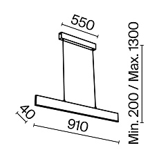 Подвесной светодиодный светильник Maytoni Technical Step P010PL-L23G4K 1