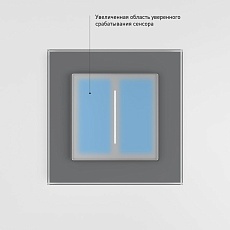 Сенсорный диммер Werkel (Умный дом) с подсветкой серебряный W3443106 a063596 4