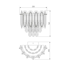 Настенный светодиодный светильник Bogates Chaleur 422/1 1
