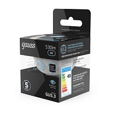 Лампа светодиодная Gauss GU5.3 5W 4100K матовая 101505205 5