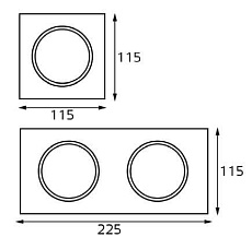Рамка декоративная Italline IT02-QRS1 black 2