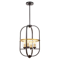 Подвесная люстра Lumina Deco Monterey LDP 1141-4 BK+MD 3