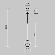 Подвесной светильник Maytoni Outdoor O491PL-L8B3K 2