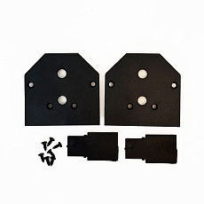 Заглушка для встраиваемого магнитного трека в натяжной ПВХ потолок, в комплекте 2 шт Crystal Lux Space CLT 0.234 06 BL 2