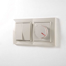 Выключатель двухклавишный проходной Werkel слоновая кость W1122003 4690389155628