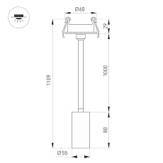 Встраиваемый светодиодный спот Arlight LGD-Periscope-R55-9W Day4000 045194 1