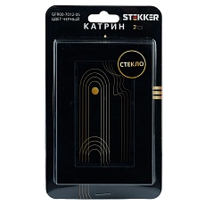 Рамка 2-модульная Stekker Катрин черный GFR00-7012-05 39571 3